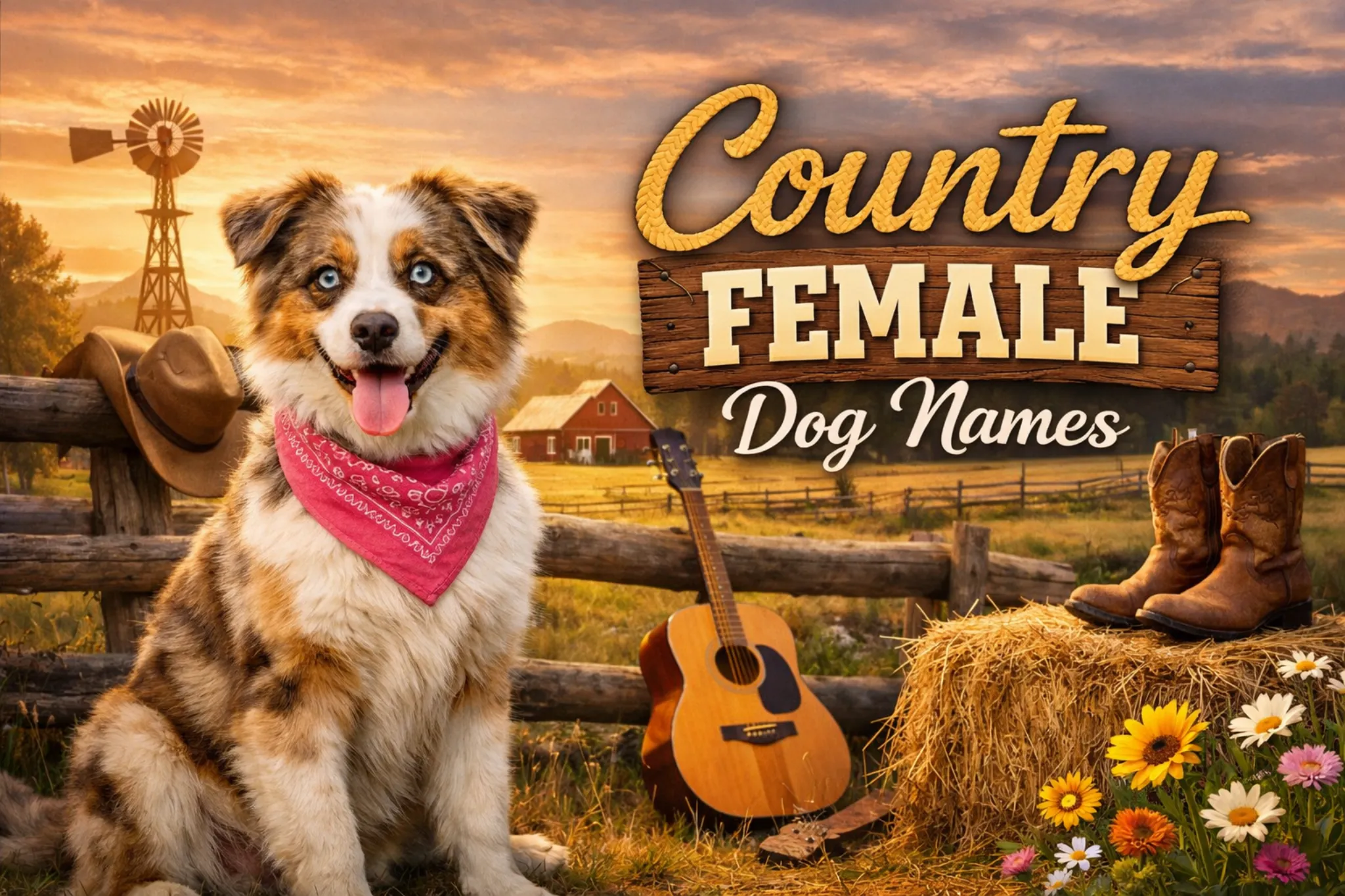 Country Female Dog Names – 100 Charming Rural-Inspired Names for Your Dog 2026 