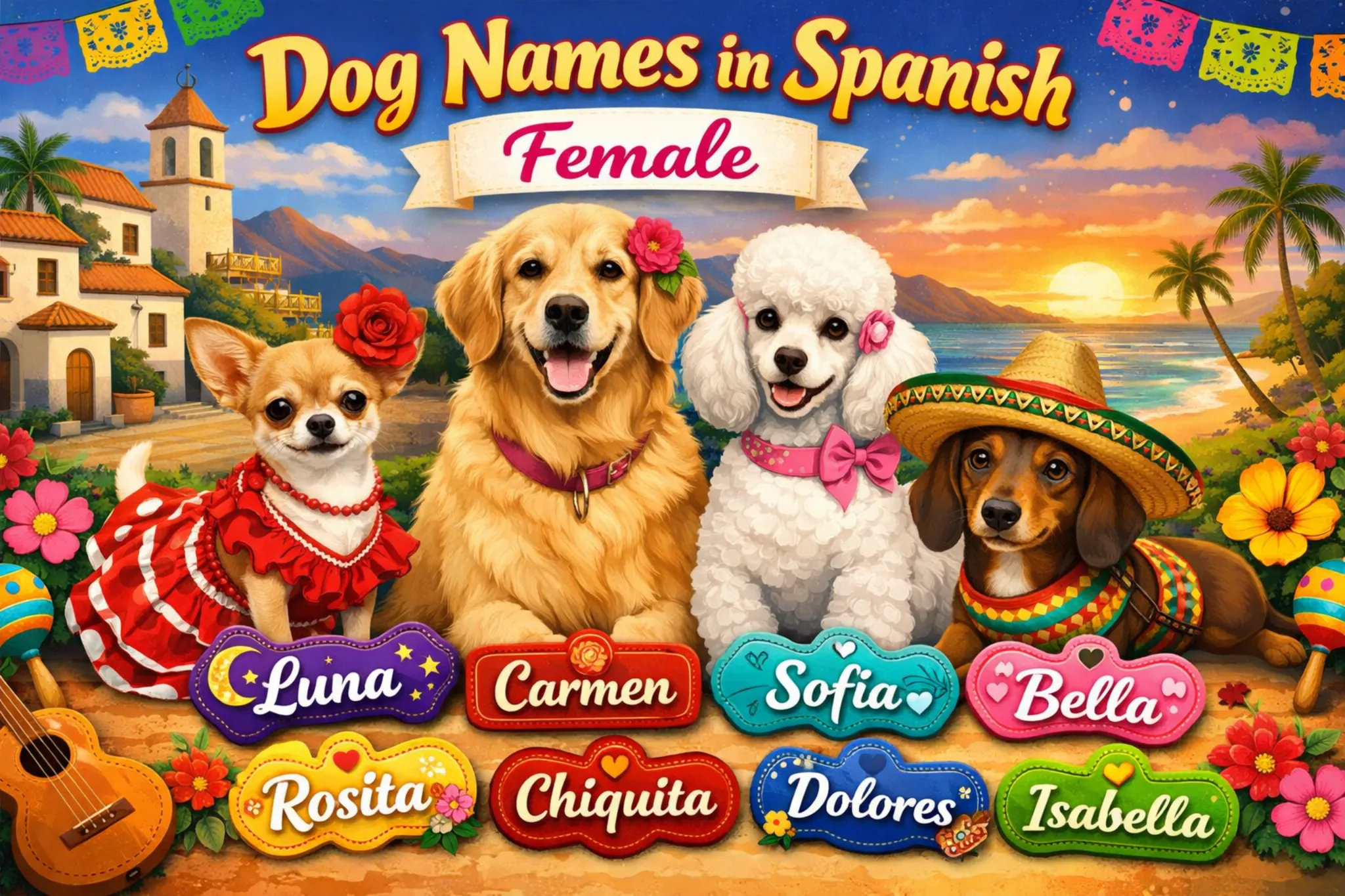 dog names in spanish female