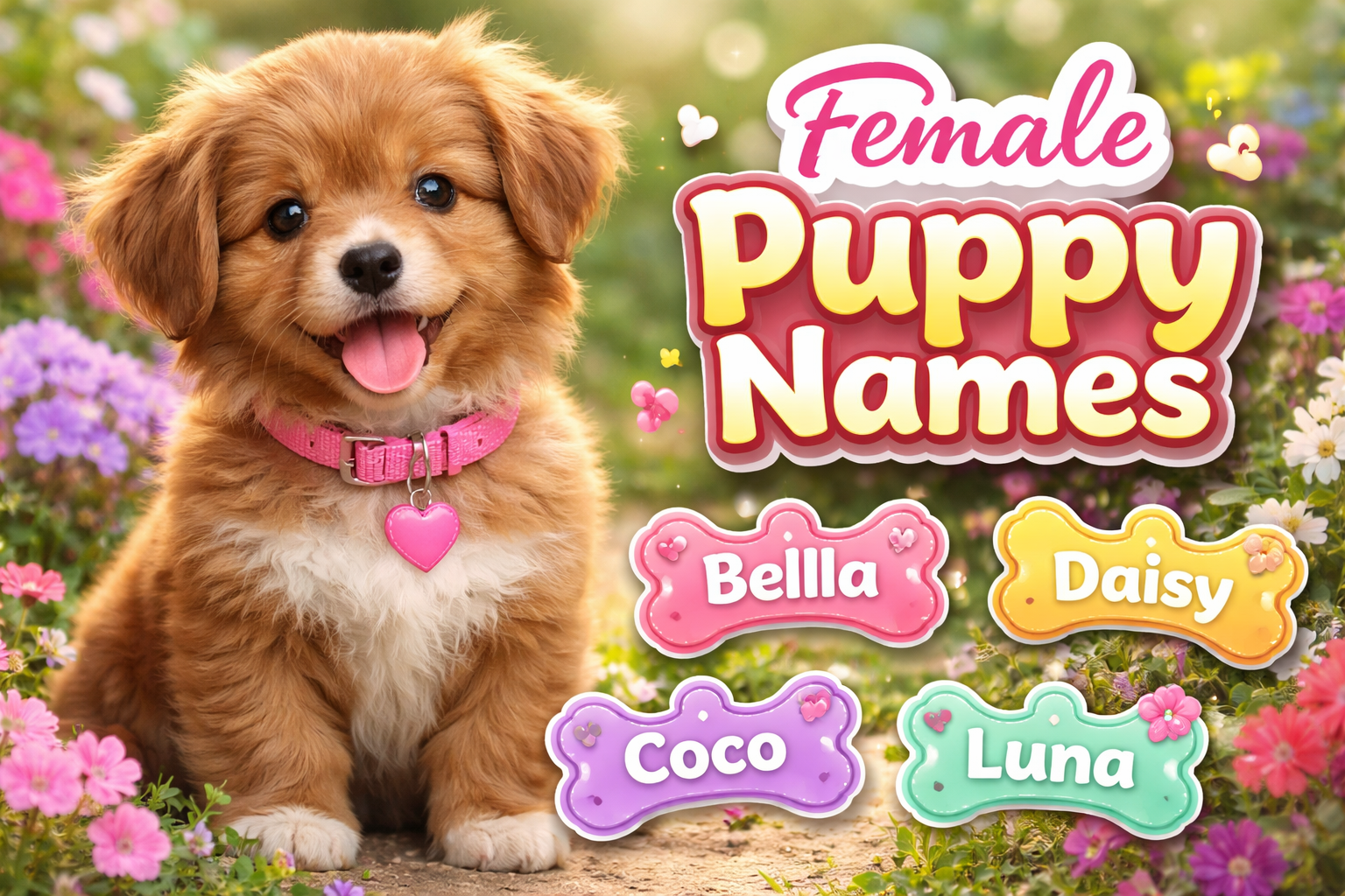 Female Puppy Names for Brown Dogs