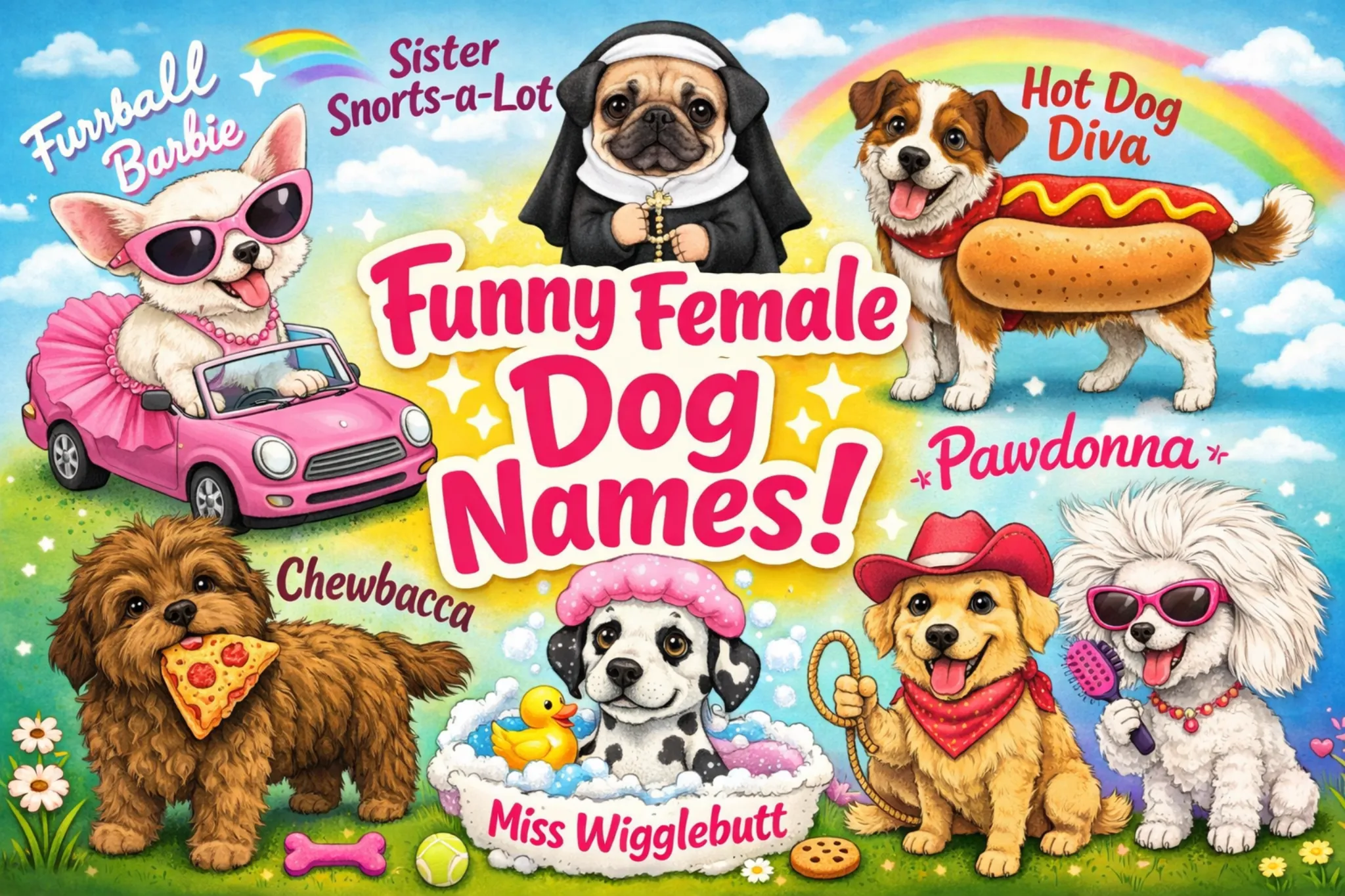 funny female dog names