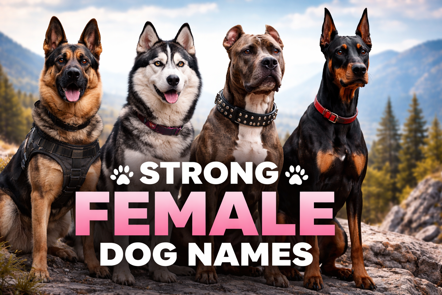 strong female dog names
