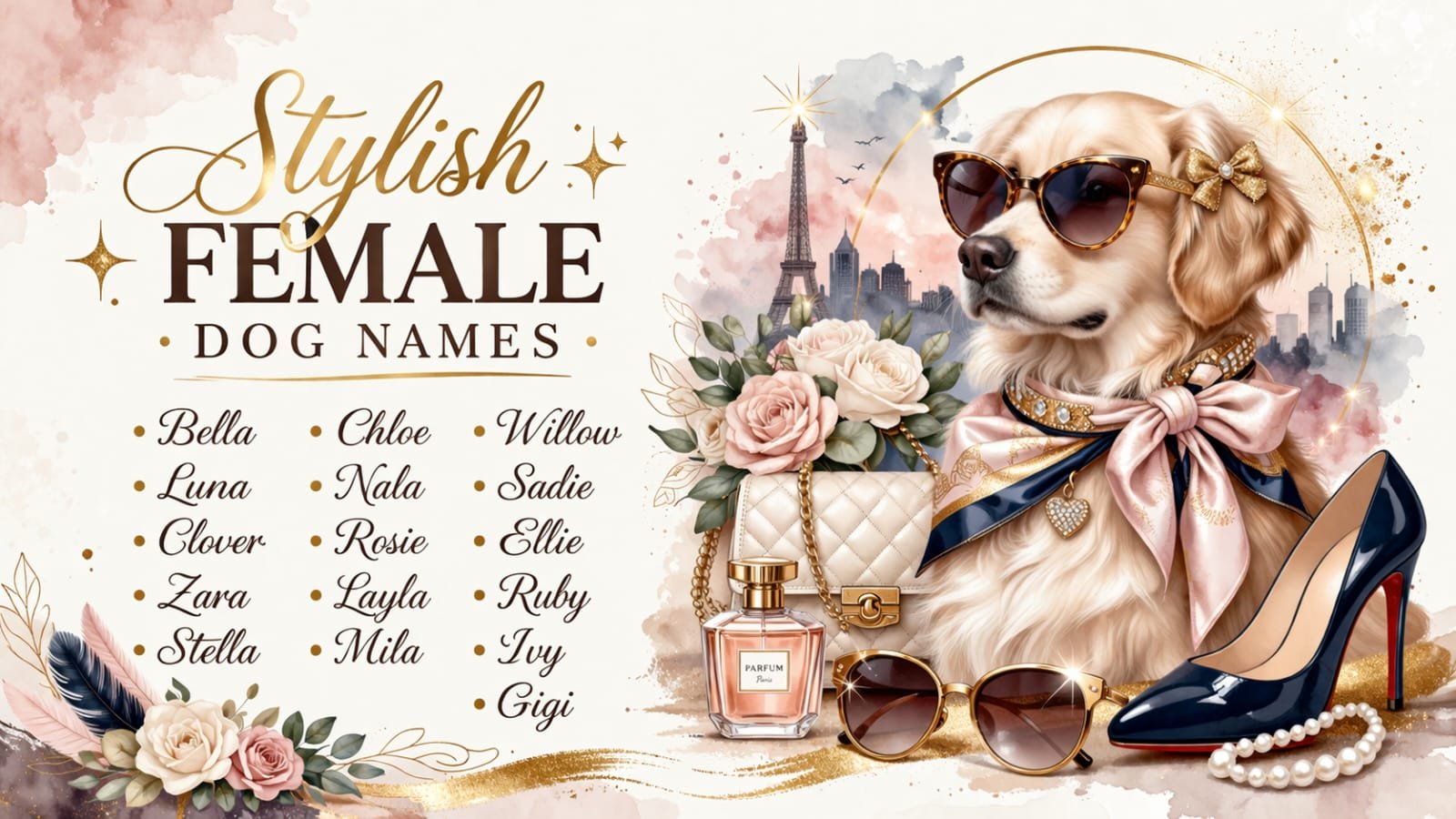 stylish female dog names