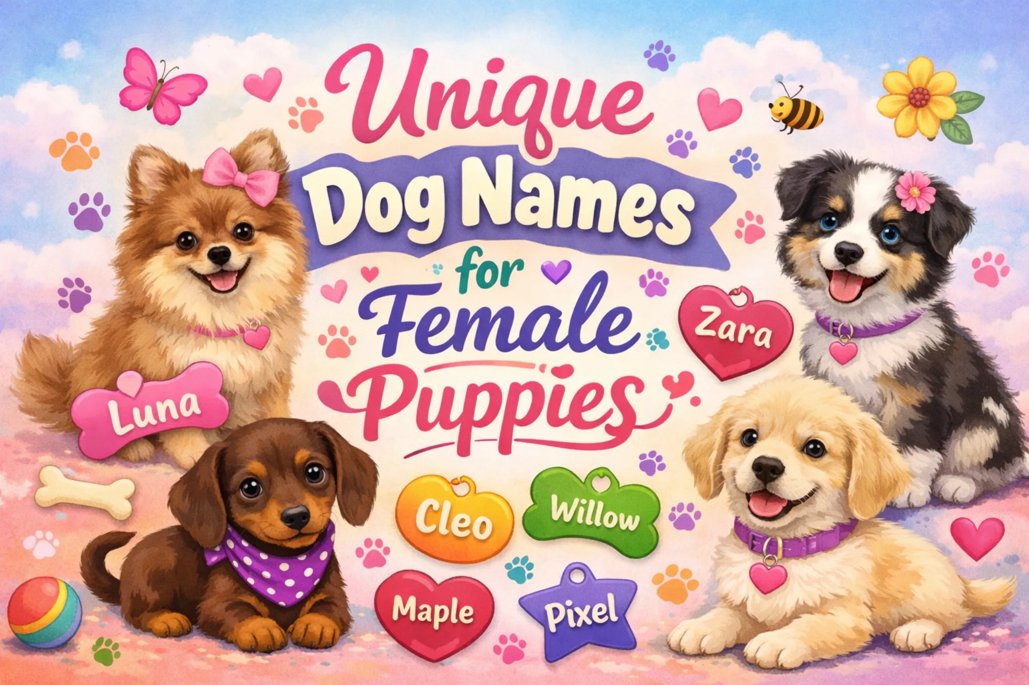 unique dog names for female puppies