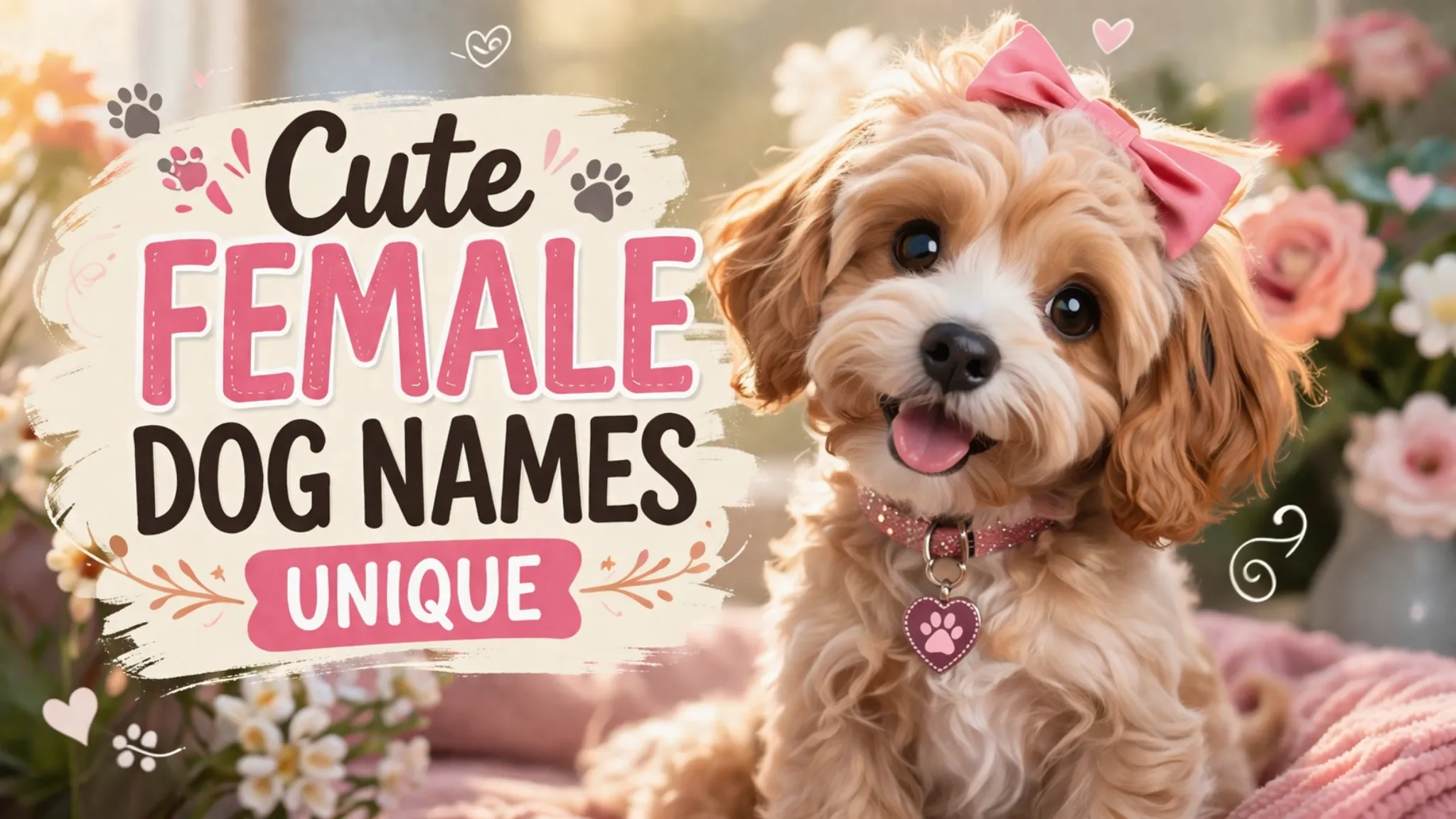 Cute Female Dog Names Unique – 100 Adorable & Rare Picks With Meanings 2026 