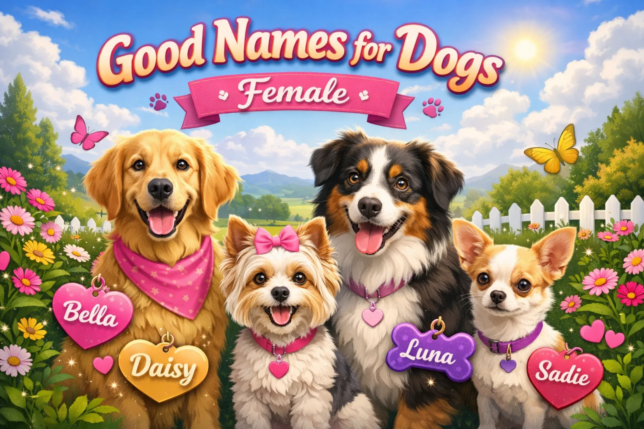 Good Names for Dogs Female-100 Beautiful, Unique & Meaningful Ideas 2026 